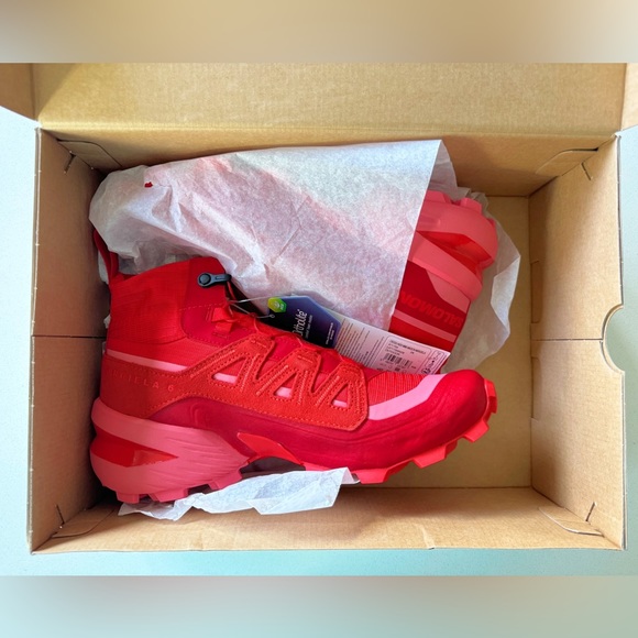 NWT Salomon x MM6 Maison Margiela Red Sneakers - Picture 3 of 17